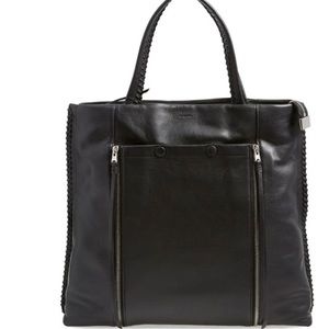 AllSaints Fleur De Lis North South Tote Bag Purse